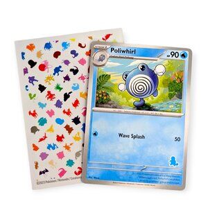 My First Battle Pokemon Card (AX27): Poliwhirl, Squirtle Stamp